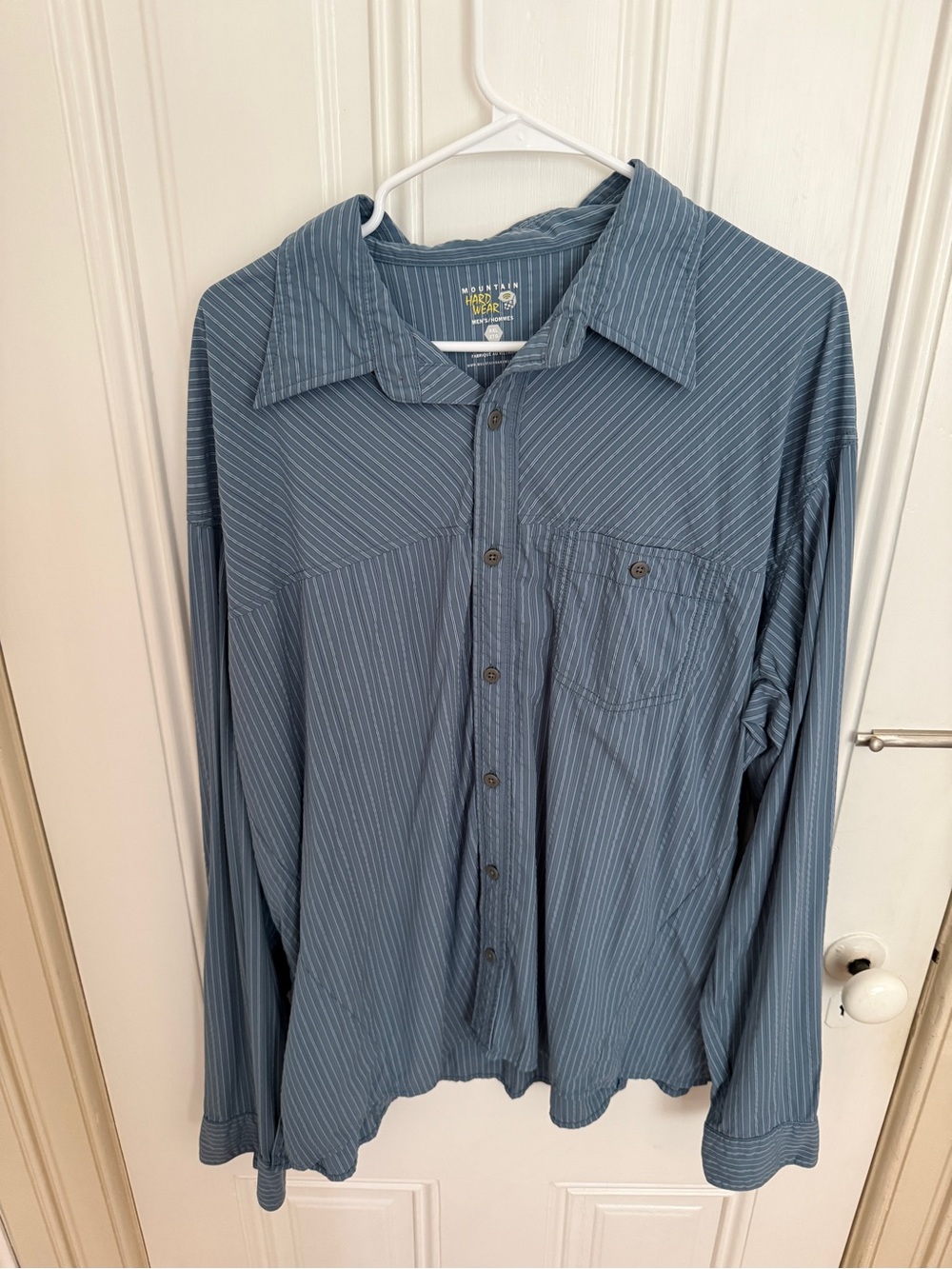 Mountain Hardwear Slate Blue Pinstripe Shirt